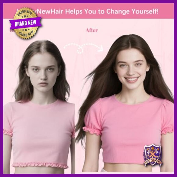 Real Human Hair Topper 12 Inch 55g Large Base 360 Coverage for Thinning Hair main image 3